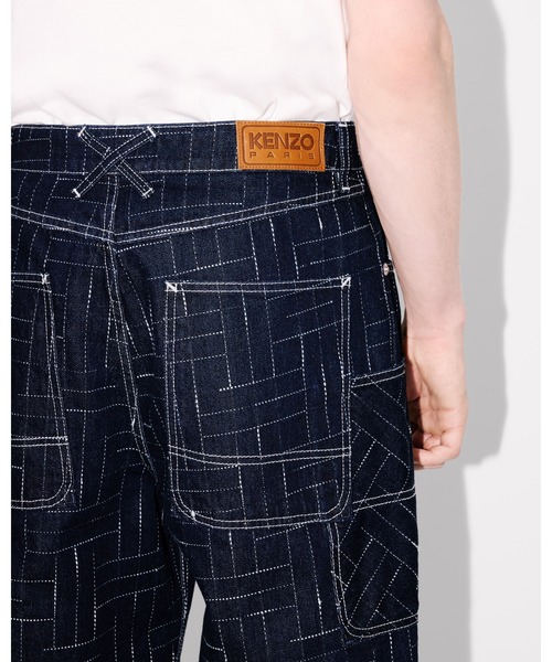 ジーンズ 'KENZO Weave' カーゴ モンキー フィット ジーンズ メンズの画像