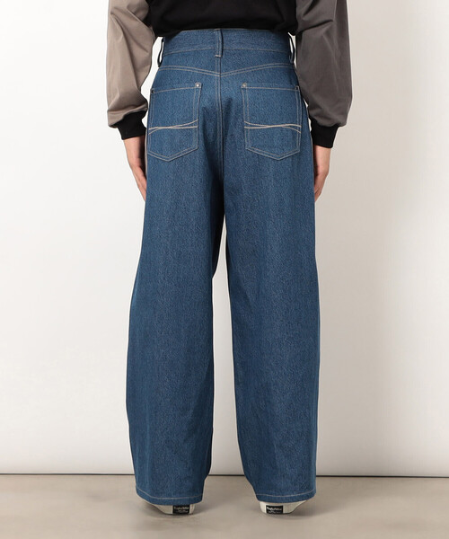 Purple&Yellow（パープルアンドイエロー） ジーンズ デニム×サテン