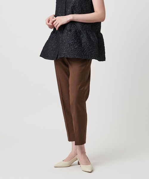 UNITED ARROWS パンツ シャイニー スリム ストレッチ