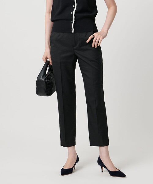 【UNITED ARROWS】美品 ノーカラーパンツ ストレッチ ウォッシャブル UNITED ARROWS】美品 ノーカラーパンツ ストレッチ