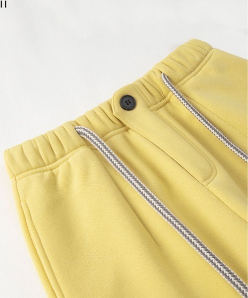 yellow+ スラックス・スウェットセット LOWO セットアップ フロントプリント スウェット トレーナー ワイド