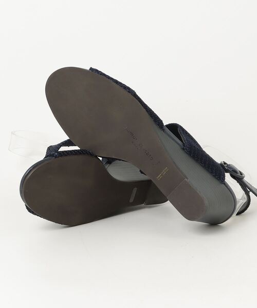 「tsumori chisato WALK」 ヒールサンダル 24.5cm ネイビー レディース_画像3