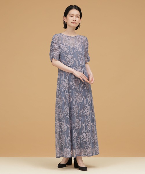 kaene 「kaene」 半袖ワンピース 38 サックスブルー レディース