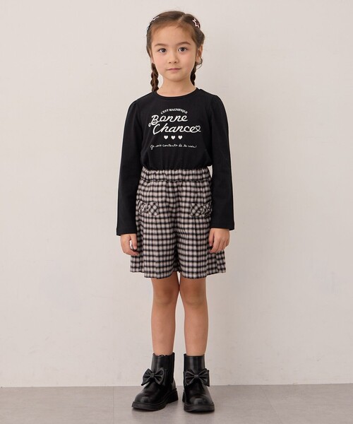 ANY（エニィ） パンツ チェック柄 ショートパンツ キッズ 子供服