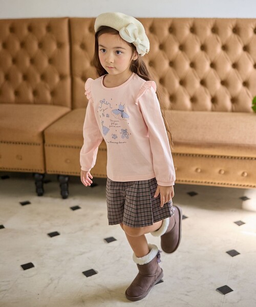 ANY（エニィ） パンツ チェック柄 ショートパンツ キッズ 子供服