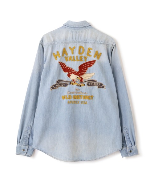 AVIREX（アヴィレックス） シャツ EMB DENIM SHIRT ”HAYDEN VALLEY