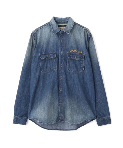 AVIREX（アヴィレックス） シャツ EMB DENIM SHIRT ”HAYDEN VALLEY