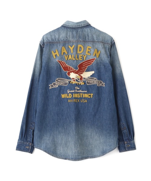 AVIREX（アヴィレックス） シャツ EMB DENIM SHIRT ”HAYDEN VALLEY