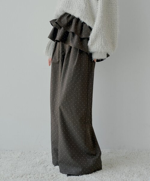 Chico（チコ） パンツ 「SALON by Chico」取り外しフリルルーズ