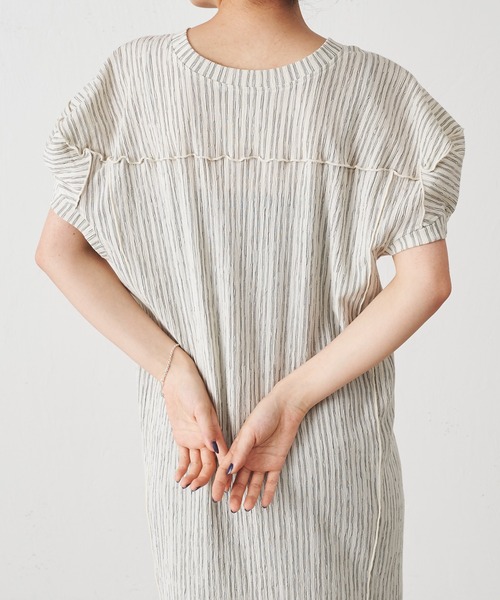 「BEARDSLEY」 半袖ワンピース FREE ホワイト レディース_画像5