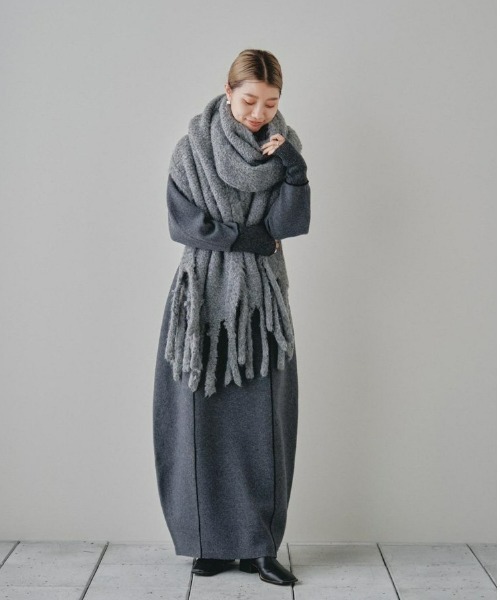 「TODAYFUL」 ニットワンピース 38inch オリーブ レディース_画像6