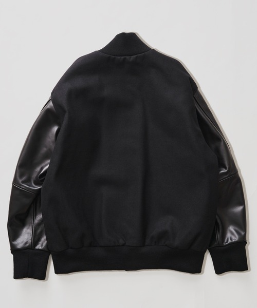 【美品】スクーカム ウールレザースタジャン BERVER別注　定価75,900円 スクーカム スタジャン 別注のおすすめ人気商品一覧 通販