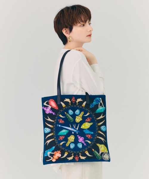 SWASH LONDON トートバッグ トートバッグ コットンプリント 