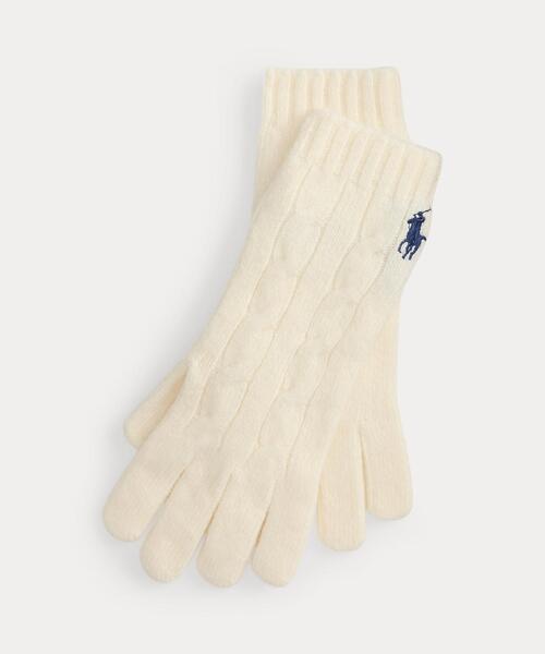 POLO RALPH LAUREN（ポロ・ラルフローレン） 手袋 ケーブルニット