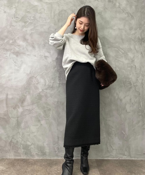 anuans（アニュアンス） スウェットカットソー FREE ブラウン