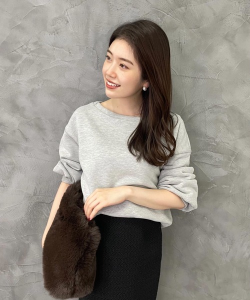 anuans（アニュアンス） スウェットカットソー FREE ブラウン