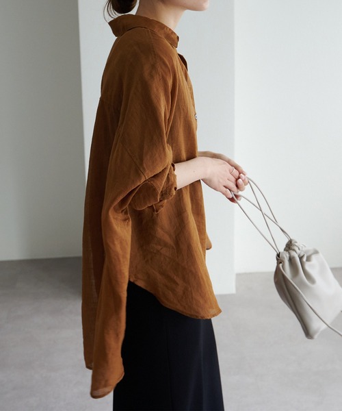 「PUAL CE CIN」 長袖シャツ FREE ブラック レディース_画像3