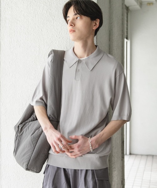 SENSE OF PLACE by URBAN RESEARCH 半袖ニット LARGE グレー