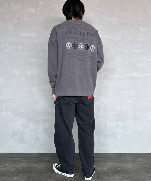 「PENDLETON」 スウェットカットソー M グレー レディース_画像5