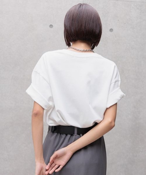 「PAGEBOY」 半袖Tシャツ LARGE グレー系その他 レディース_画像7