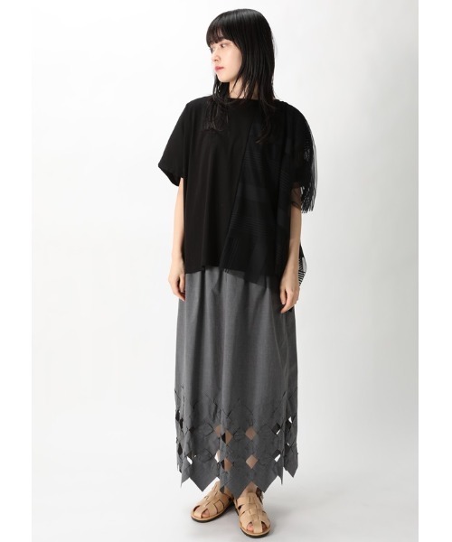 「ZUCCa」 半袖カットソー M size ブラック レディースの画像