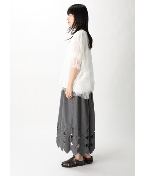 「ZUCCa」 半袖カットソー M size ブラック レディースの画像