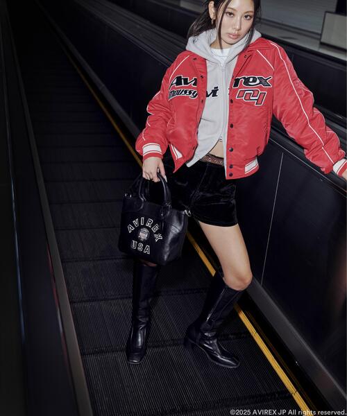 MOUSSY（マウジー） ブルゾン アウター 「AVIREX×MOUSSY」NYLON