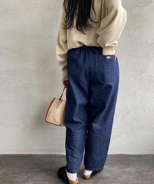 【美品】ダントン デニム イージーパンツ　36 ボールパンツ　インディゴ 美品】ダントン デニム イージーパンツ 36 ボールパンツ インディゴ