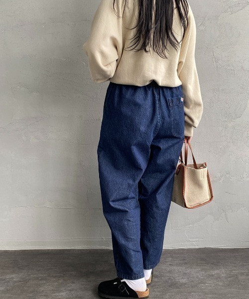 未使用　タグ付　DANTON デニム　イージー　デニム　インディゴブルー　36 中古・古着通販】DANTON (ダントン) デニムイージーパンツ インディゴ