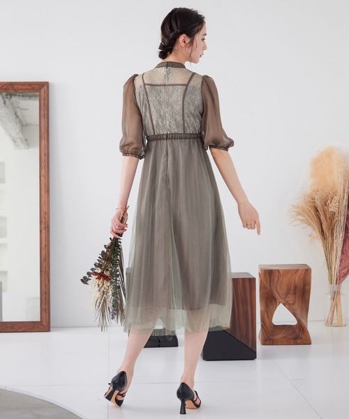 「niana」 半袖ワンピース M ブラック レディース_画像6