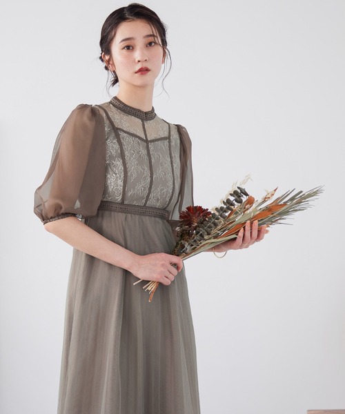 「niana」 半袖ワンピース M ブラック レディース_画像8