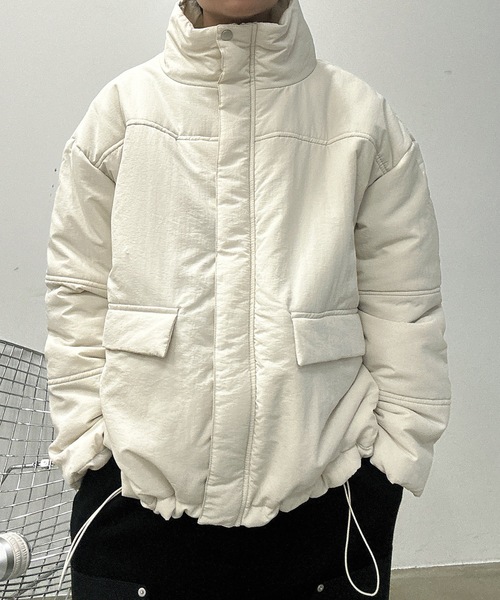   中綿ジャケット ホワイト UNDERSTATEMENTs ブルゾン アウター 「ユニセックス」オーバーサイズ