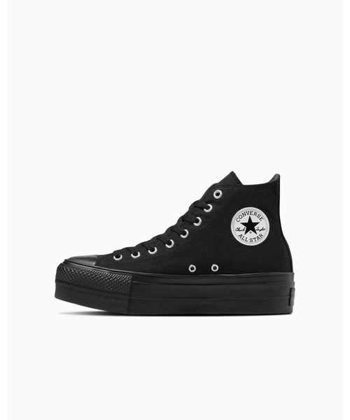 「CONVERSE ALL STAR」 ハイカットスニーカー 8.5 ブラック×ブラック レディース_画像2