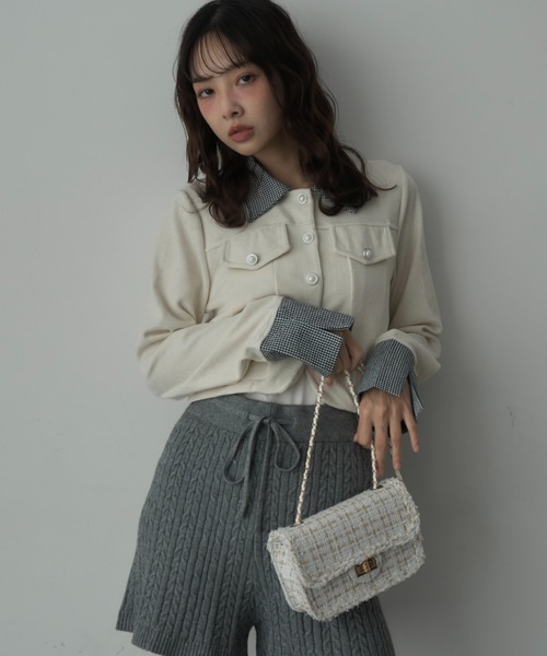 プラダツイードチェーンショルダーバック❤ セール】プラダ*レザー チェーンショルダーバック☆1BD009 ZMY (PRADA