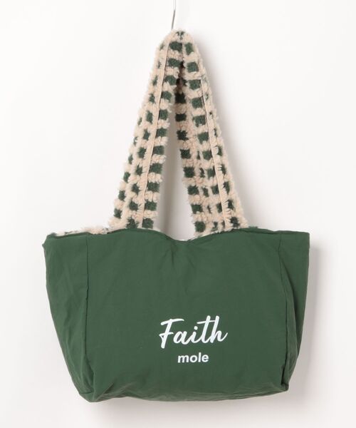 Mignonjour トートバッグ FReePLACe/チェック柄 もこもこトートバッグ