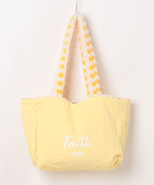 Mignonjour トートバッグ FReePLACe/チェック柄 もこもこトートバッグ