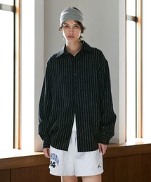 soerte シャツ Loose Nuance Stripe L/S Shirt / ルーズニュアンス
