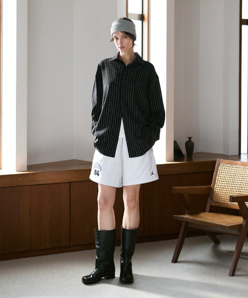 soerte シャツ Loose Nuance Stripe L/S Shirt / ルーズニュアンス