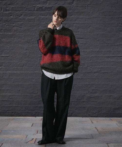 「ENDER PRODUCTS」 長袖ニット M ネイビー メンズ_画像7