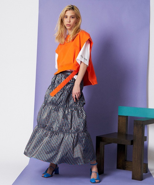 「MAISON SPECIAL」 スウェットカットソー FREE オレンジ レディース_画像5