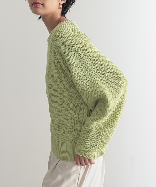 「for/c」 長袖ニット M チャコールグレー レディース_画像2