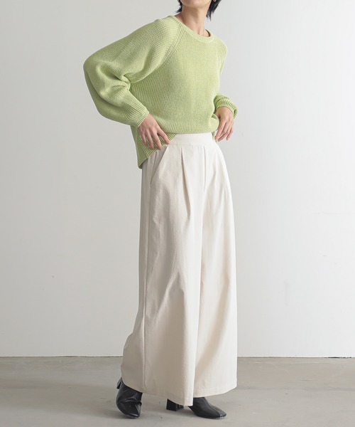 「for/c」 長袖ニット M チャコールグレー レディース_画像3