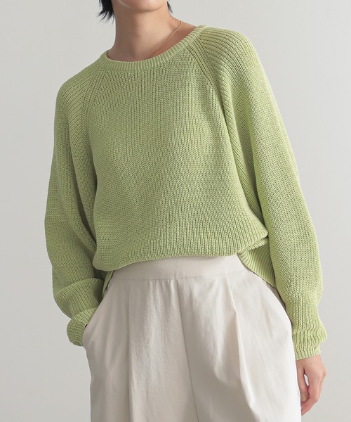 「for/c」 長袖ニット M チャコールグレー レディース_画像4