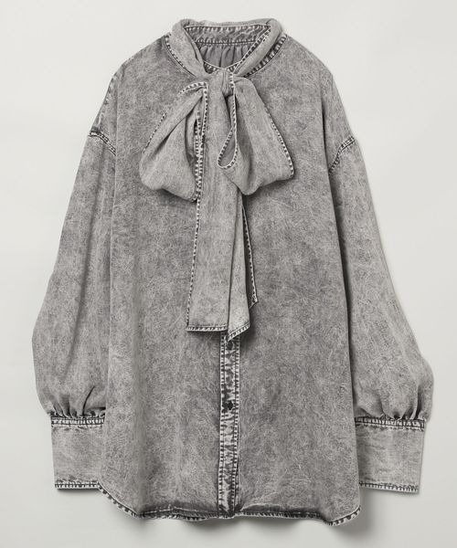 「JEANASIS」 長袖シャツ FREE ブルー レディース_画像2