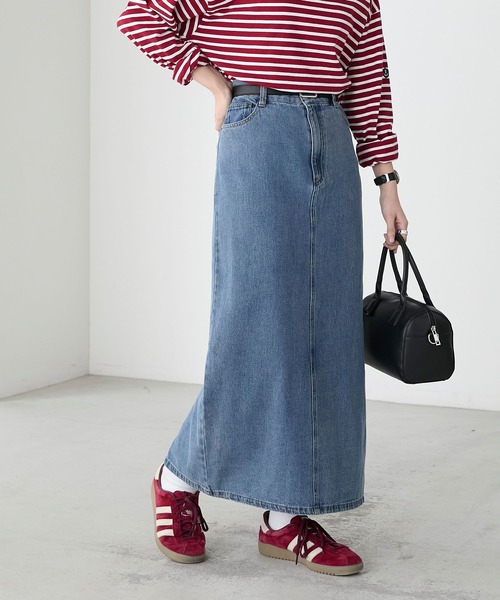 「BONLECILL」 デニムスカート FREE ブルー レディース_画像9