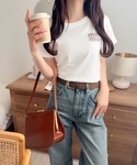 tシャツ 半袖 「mily bilet」スタイ...の詳細画像5