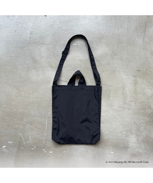FluffyBROTHERS 撥水加工 2WAYトートバッグ 約18L ブラック Fluffy BROTHERS（フラッフィーブラザーズ） ショルダー ショルダー