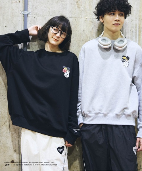 「kaoyorinakami」 スウェットカットソー「Reebokコラボ」 MEDIUM グレー メンズ_画像4