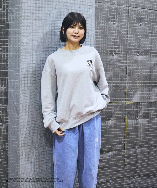 「kaoyorinakami」 スウェットカットソー「Reebokコラボ」 MEDIUM グレー メンズ_画像7