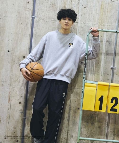 「kaoyorinakami」 スウェットカットソー「Reebokコラボ」 MEDIUM グレー メンズ_画像9